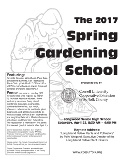 Spring Gardening School
