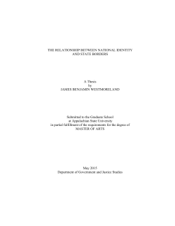 THE RELATIONSHIP BETWEEN NATIONAL IDENTITY AND STATE