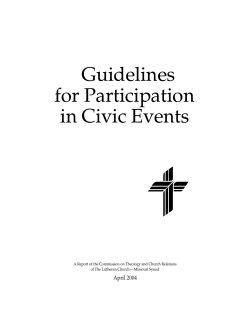 Guidelines for Participation in Civic Events