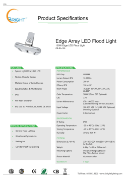 cBright Edge 100W Spec Sheet