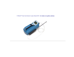 P-TRAK&trade; Ultra Fine Particle Counter Model 8525