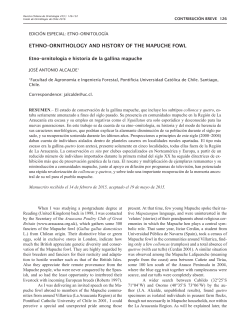 ethno&ndash;ornithology and history of the mapuche fowl