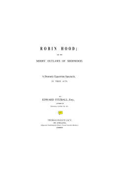 Robin Hood - Victorian Plays Project
