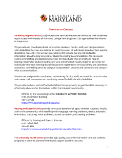 Services on Campus - University of Maryland Counseling Center