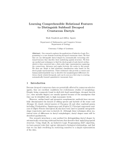 Learning Comprehensible Relational Features to