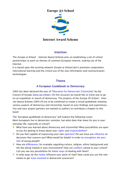 Europe @t School - Internet Award Scheme