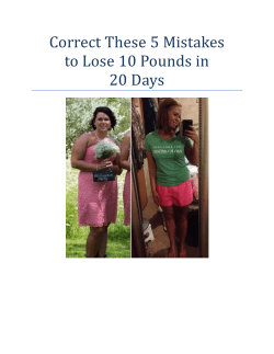 Correct These 5 Mistakes to Lose 10 Pounds in 20 Days