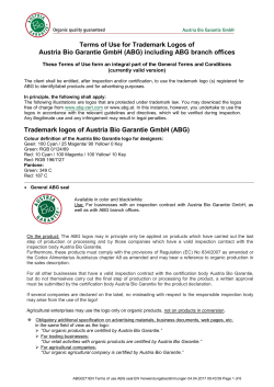 Terms of use of the Trademark Logotypes