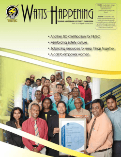 April - June 2015 - Trinidad and Tobago Electricity Commission