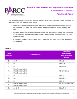 Answer Key (Paper-Based Test)