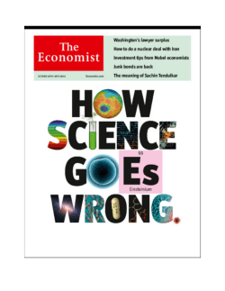How science goes wrong | The Economist
