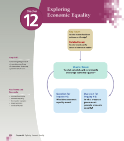 Chapter 12 Exploring Economic Equality