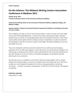 On the Isthmus: The Midwest Writing Centers Association