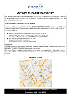 deluxe theatre passport - Back