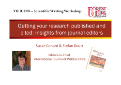 Getting your research published and cited: insights