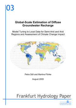 Global-scale estimation of diffuse groundwater recharge