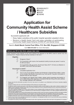 CHAS Application Form