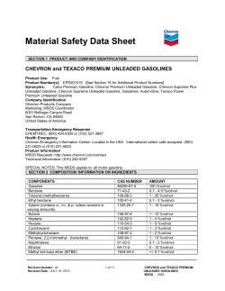 Chevron Premium Unleaded Gasoline