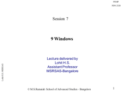 Nine Windows