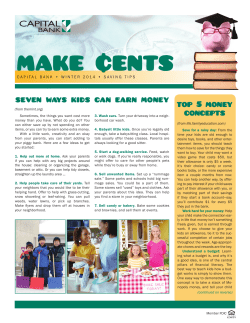 MAKE &cent;ENTS - Capital Bank