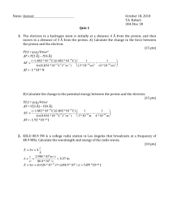 Name: Answer October 18, 2010 TA: Robert 20A Disc 1B Quiz 1 1