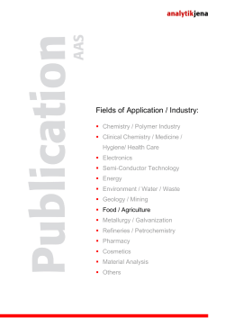 Sample preparation in foods