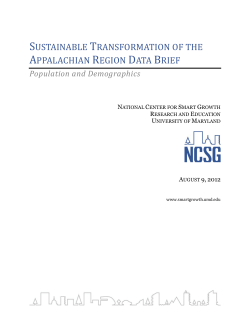 Population - National Center for Smart Growth