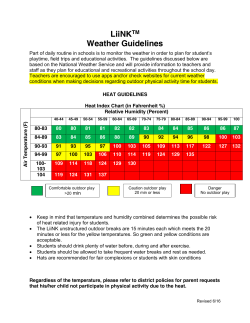 LiiNK Weather Guidelines