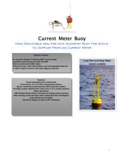 Current Meter Buoy - Specialty Devices Inc