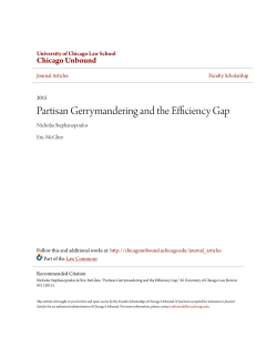 Partisan Gerrymandering and the Efficiency Gap