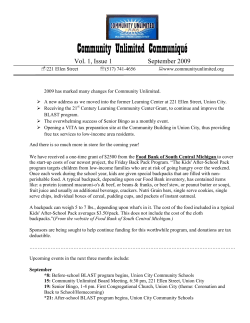 September 2009 - Community Unlimited