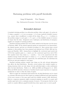 Rationing problems with payoff thresholds