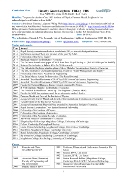 Timothy Grant Leighton FREng FRS