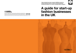 A guide for start-up fashion businesses in the UK