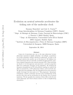 Evolution on neutral networks accelerates the ticking rate of the