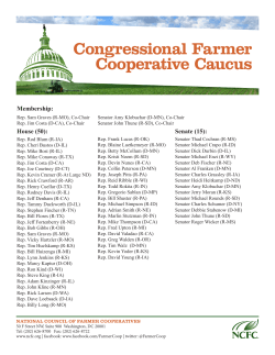 Congressional Farmer Cooperative Caucus