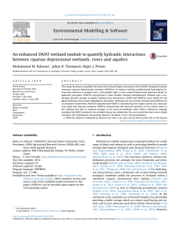 An enhanced SWAT wetland module to quantify hydraulic
