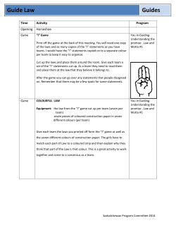 Guide Law - Girl Guides of Canada.