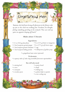 Gingerbread Men - Tumtum and Nutmeg