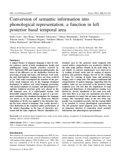 a function in left posterior basal temporal area