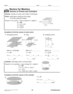 Review for Mastery 10-2