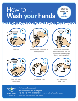 How to&hellip; Wash your hands - Region of Waterloo Public Health