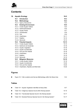 10. Aquatic Ecology - The Department of State Development