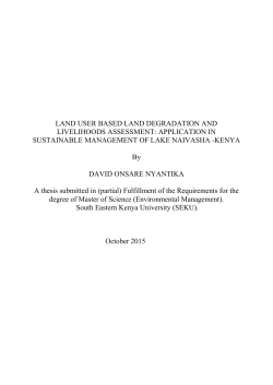 Land User Based Land Degradation and