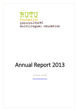 2013 - Rutu Foundation