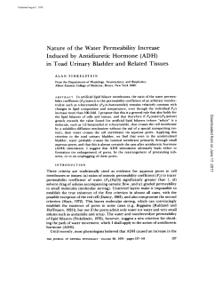 in Toad Urinary Bladder and Related Tissues