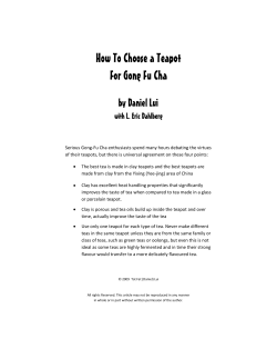 How To Choose a Teapot For Gong Fu Cha