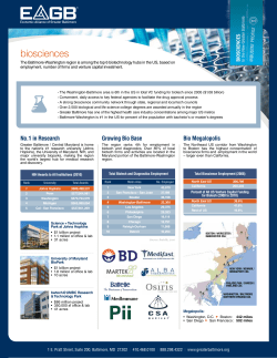 Biosciences Profile