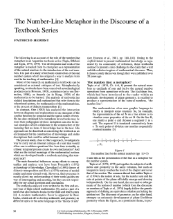 The Number-Line Metaphor in the Discourse of a Textbook Series