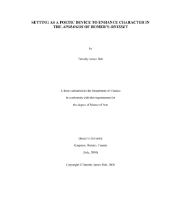 (TITLE OF THE THESIS)*